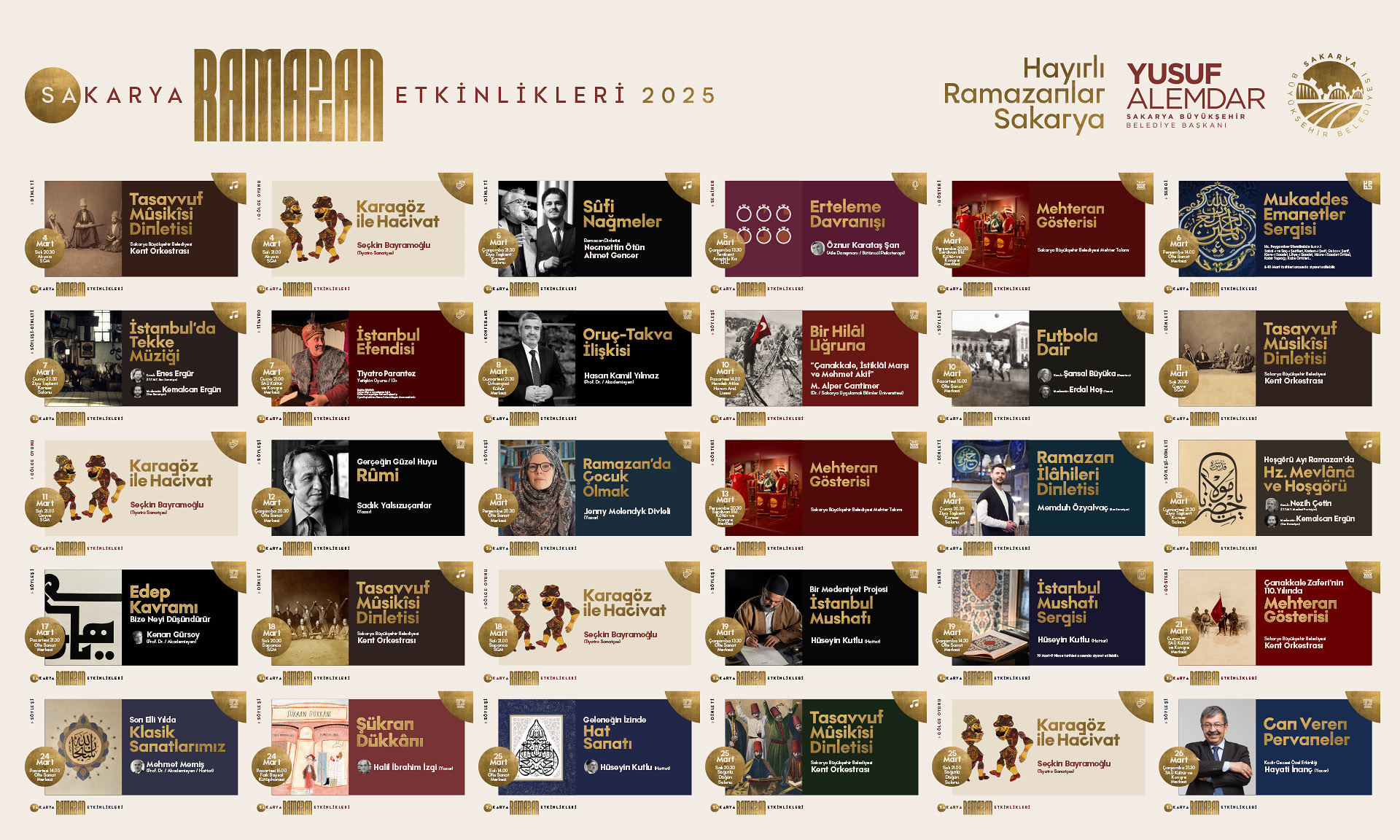 Ramazan etkinlikleri açıklandı