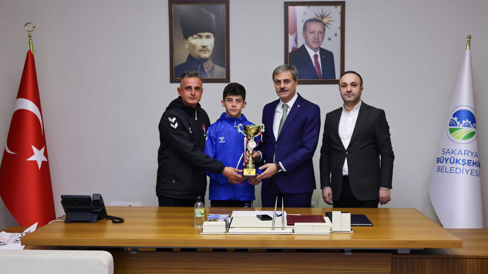 Şampiyonluk kupasıyla anlamlı buluşma