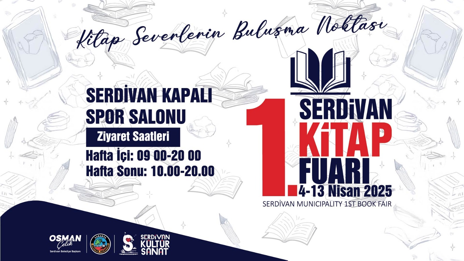 Serdivan Kitap Fuarı İçin Geri Sayım