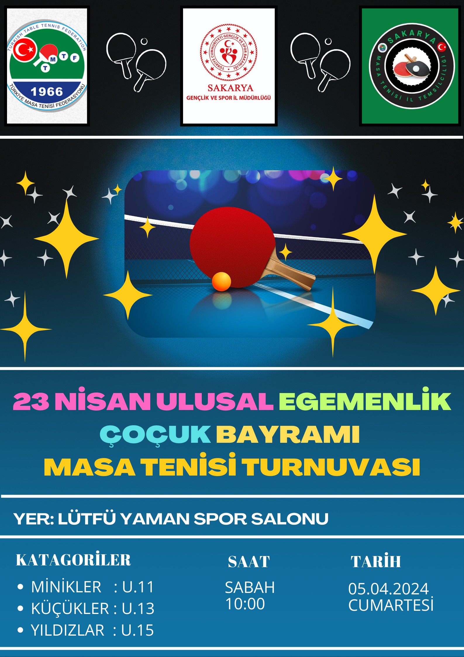 Masa Tenisi Turnuvasına davet var