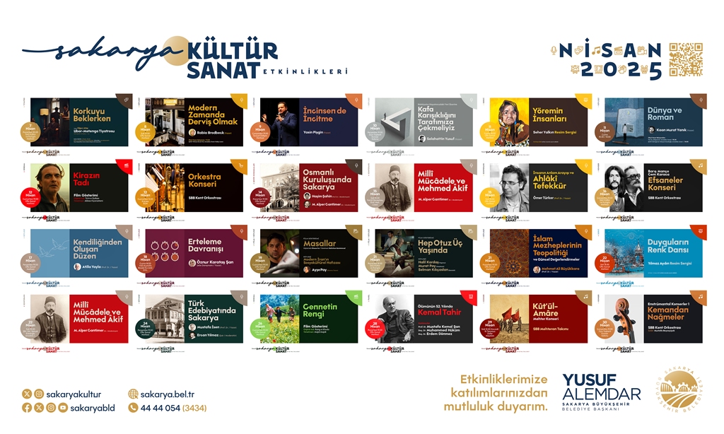 Nisan ayı etkinlikleri açıklandı