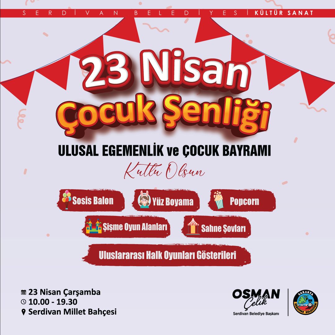 Serdivan'da çocuk şenliği yapılacak