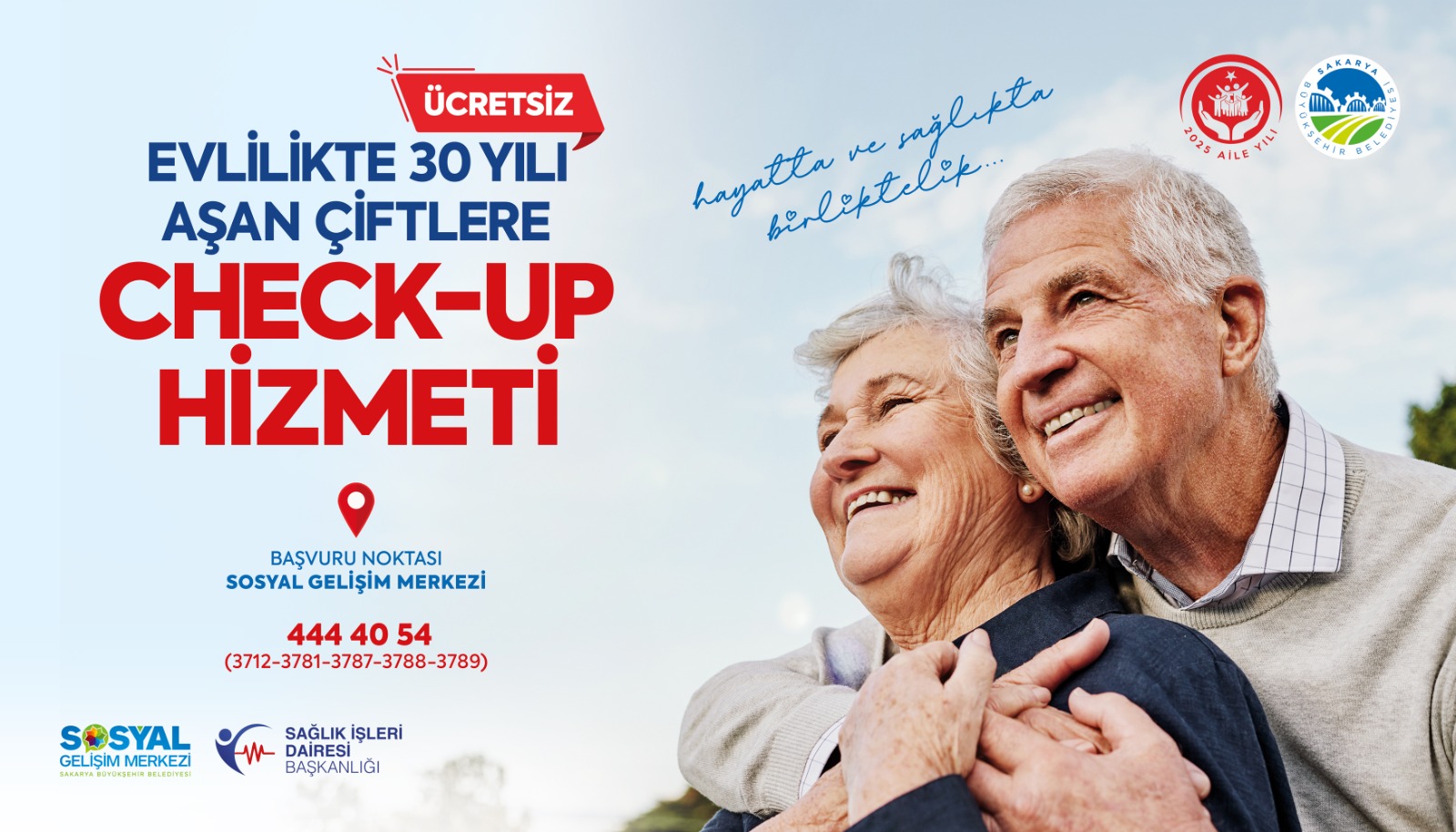 30 yılı aşan çiftlere ücretsiz check-up hizmeti