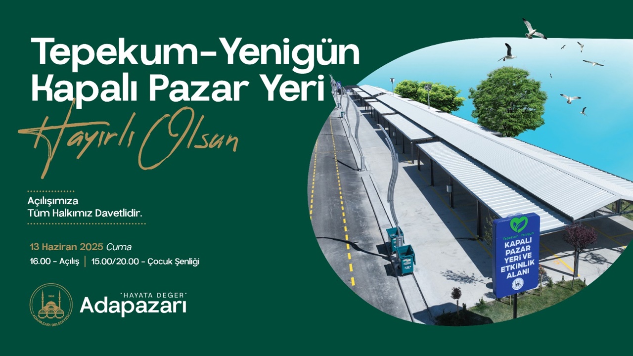 Tepekum–Yenigün Kapalı Pazarı açılıyor