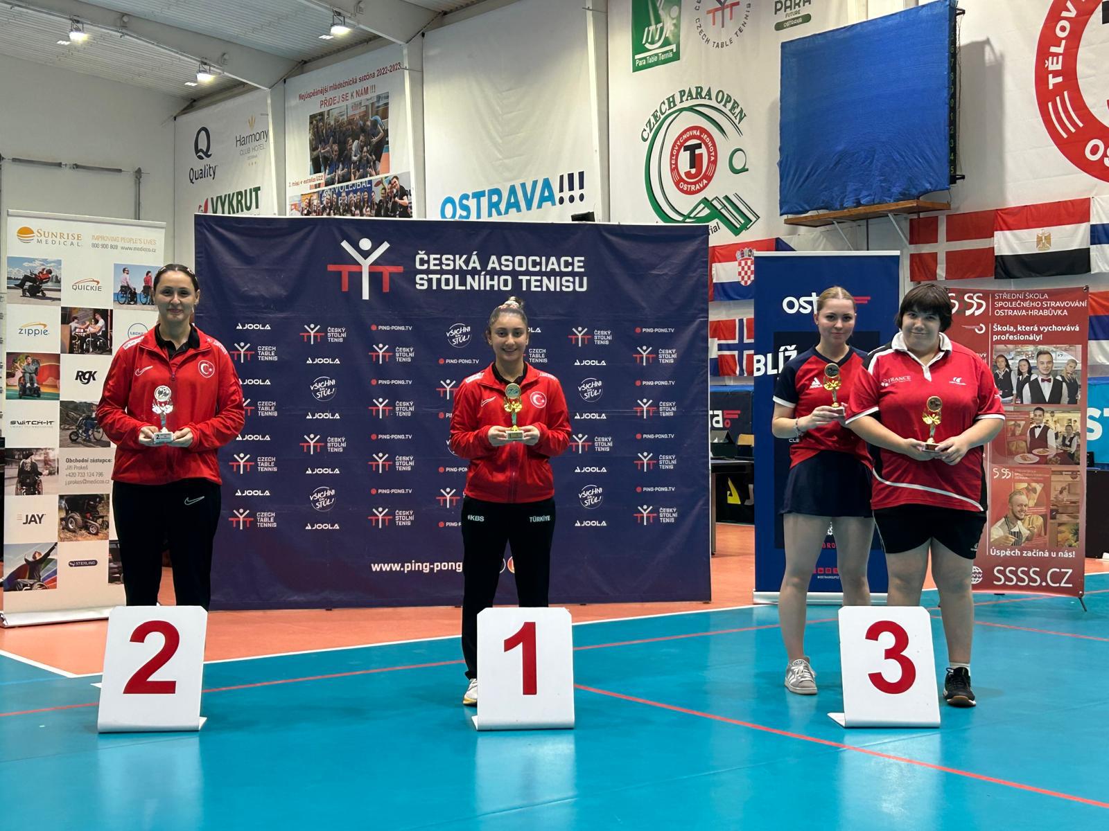 Başarılı raket şampiyon oldu