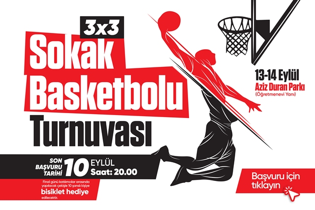 3x3 Sokak Basketbolu Turnuvasına davet