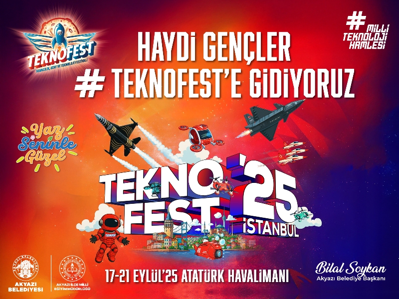 Akyazı Belediyesi gençleri Teknofest’e götürecek