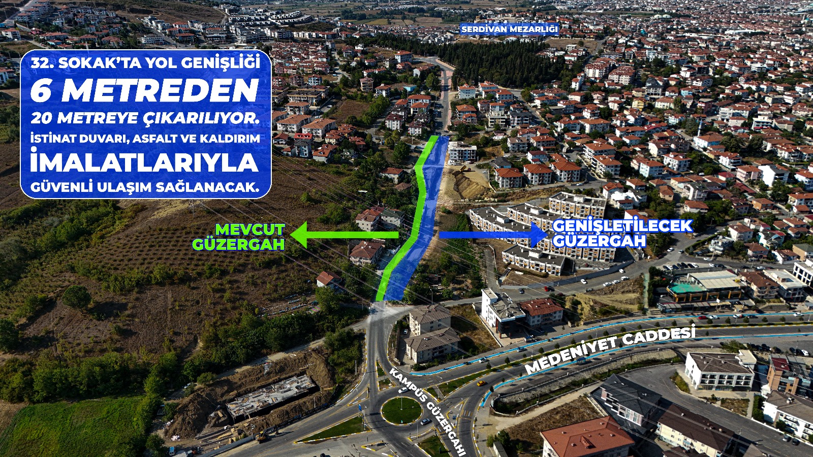 Serdivan trafiği için kritik adım