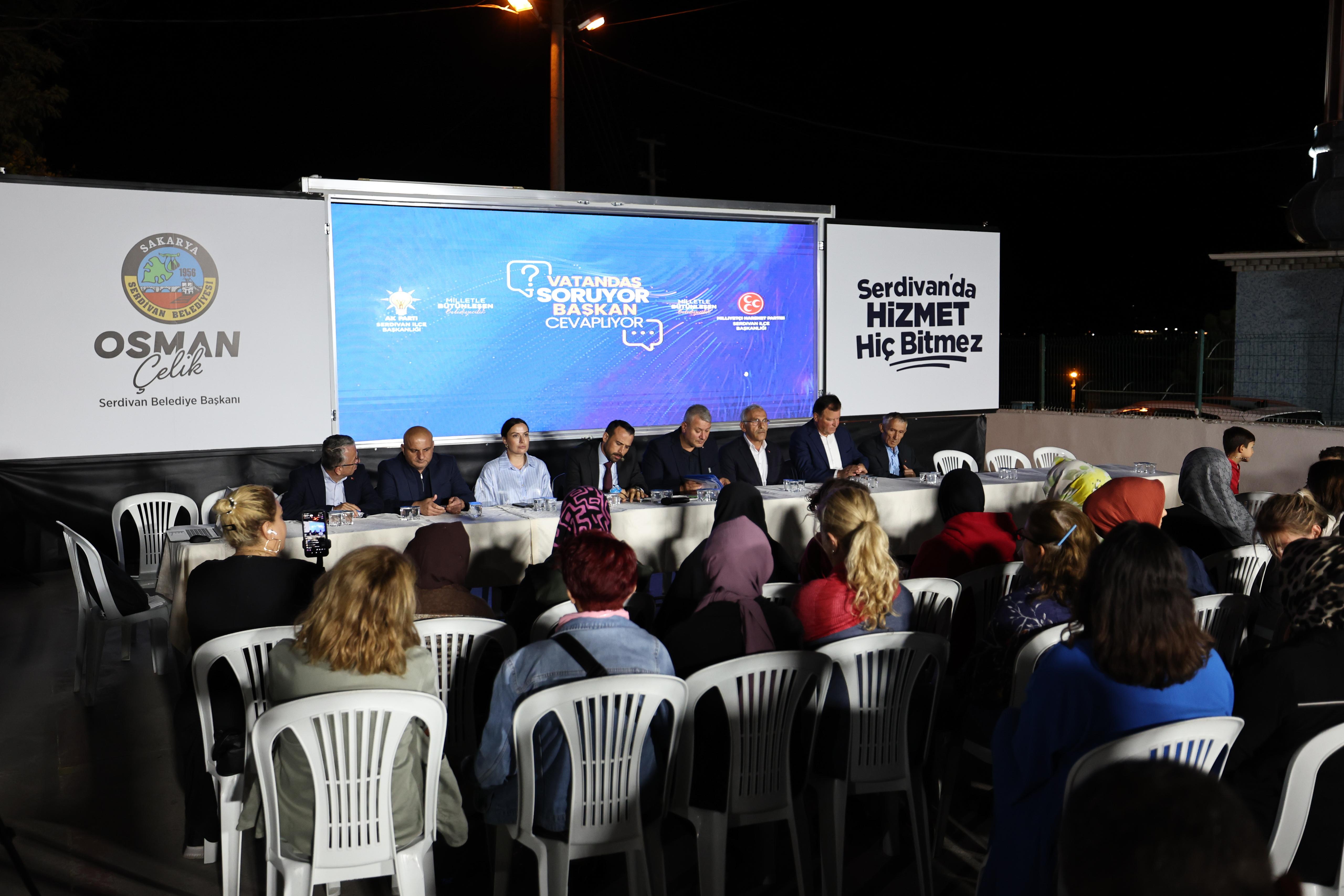 Esentepe’de Vatandaş Sordu Başkan Cevapladı