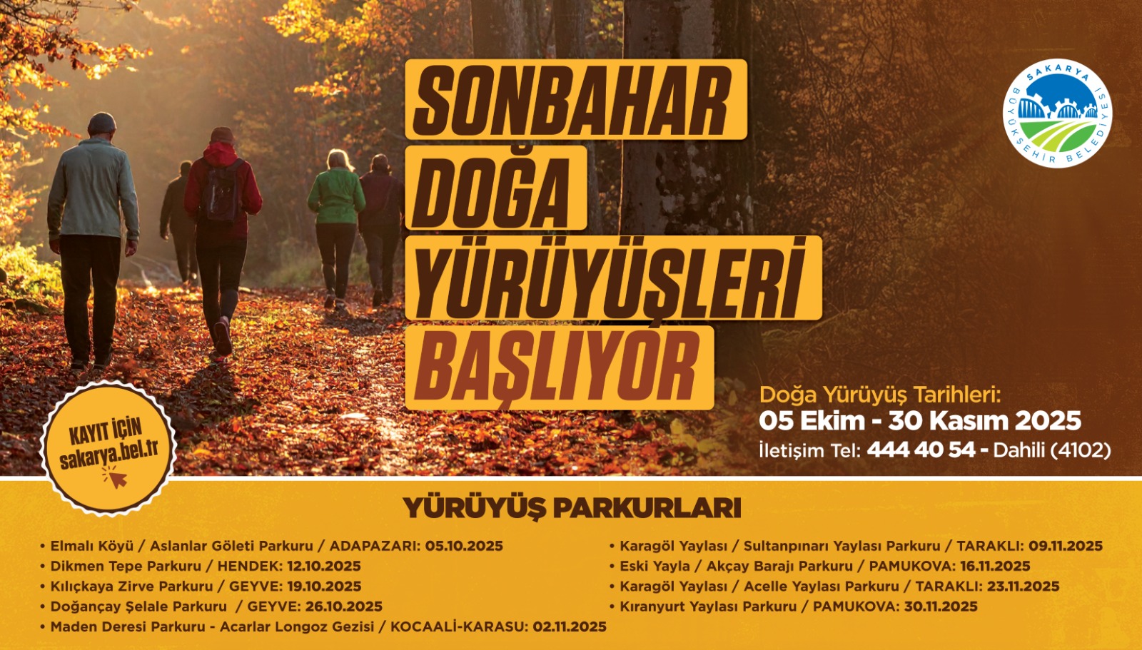 Doğa yürüyüşleri başlıyor