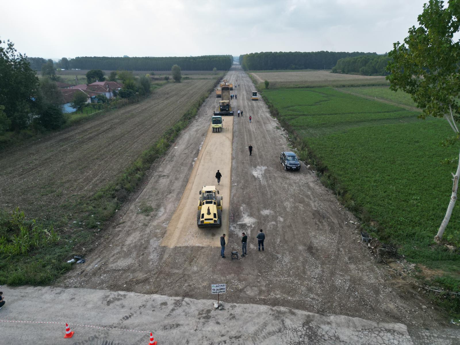 Yahyalı Bağlantı Yolu’nda asfalt hazırlıkları