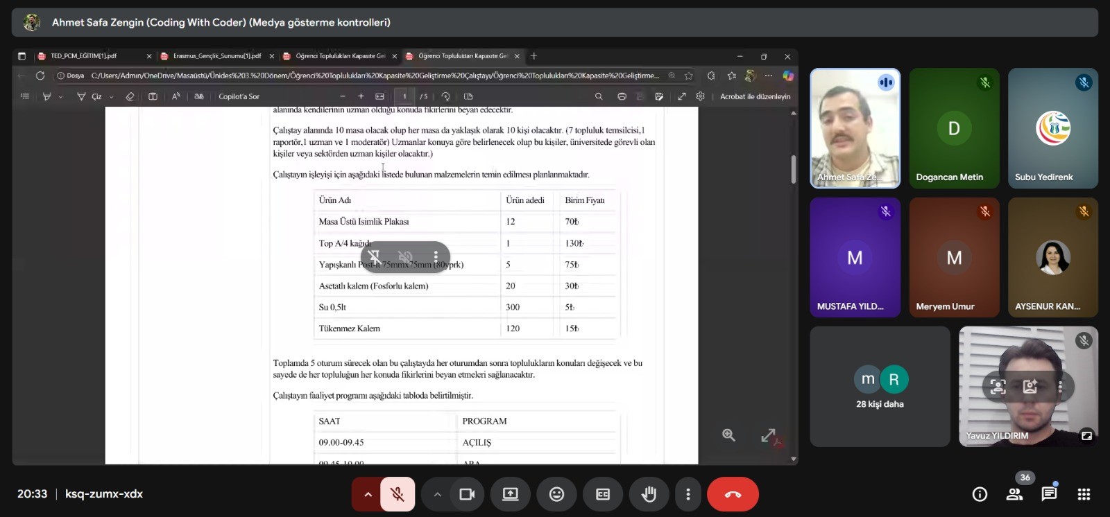 Öğrenci topluluklarına proje yazma eğitimi