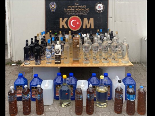 Sakarya’da Kaçak ve Sahte İçki Operasyonu