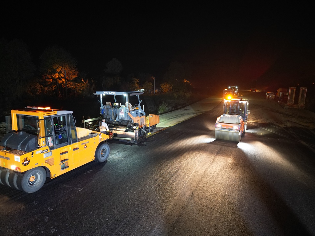 Yahyalı Bağlantı Yolu asfaltlanıyor