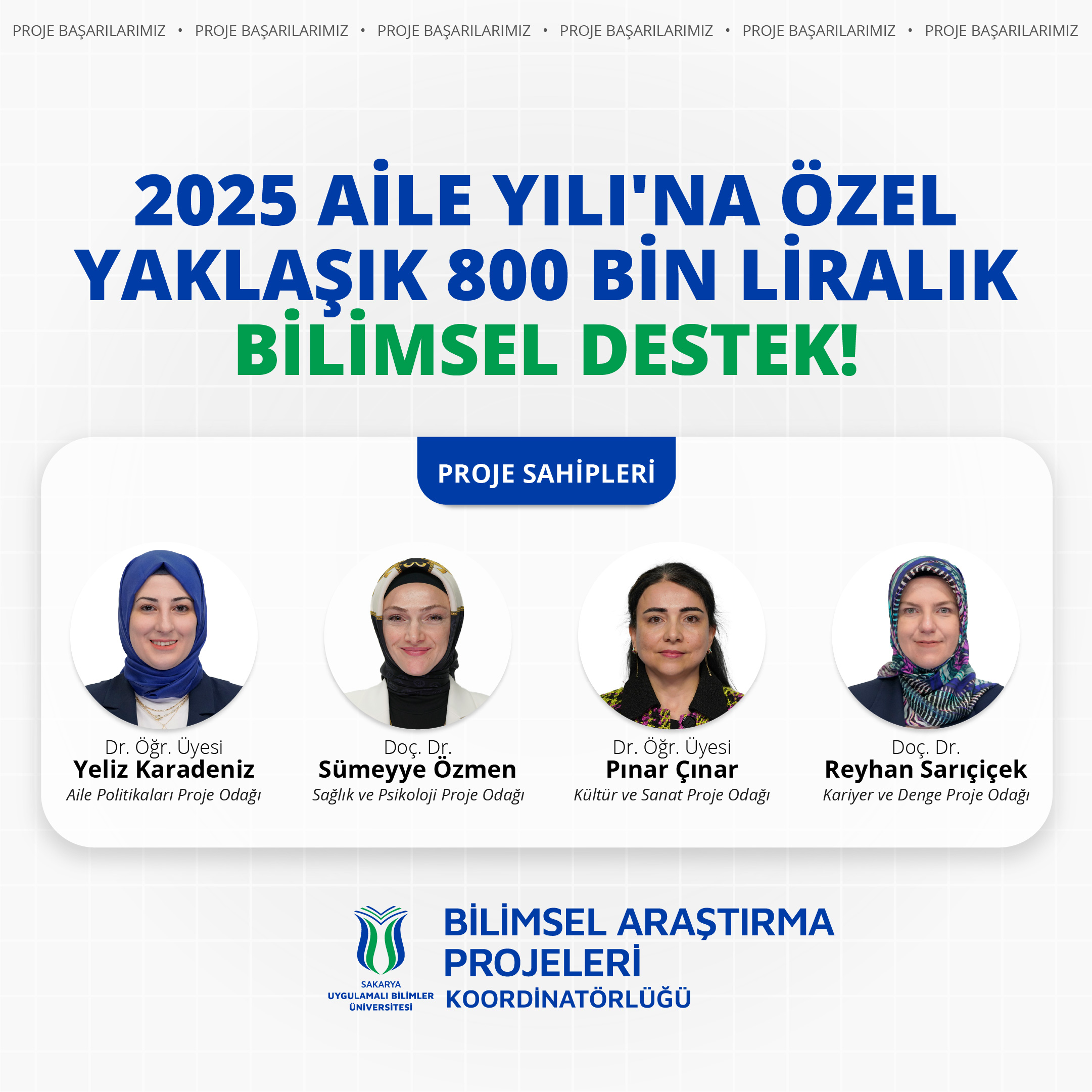 Aile Yılı’na özel bilimsel destek
