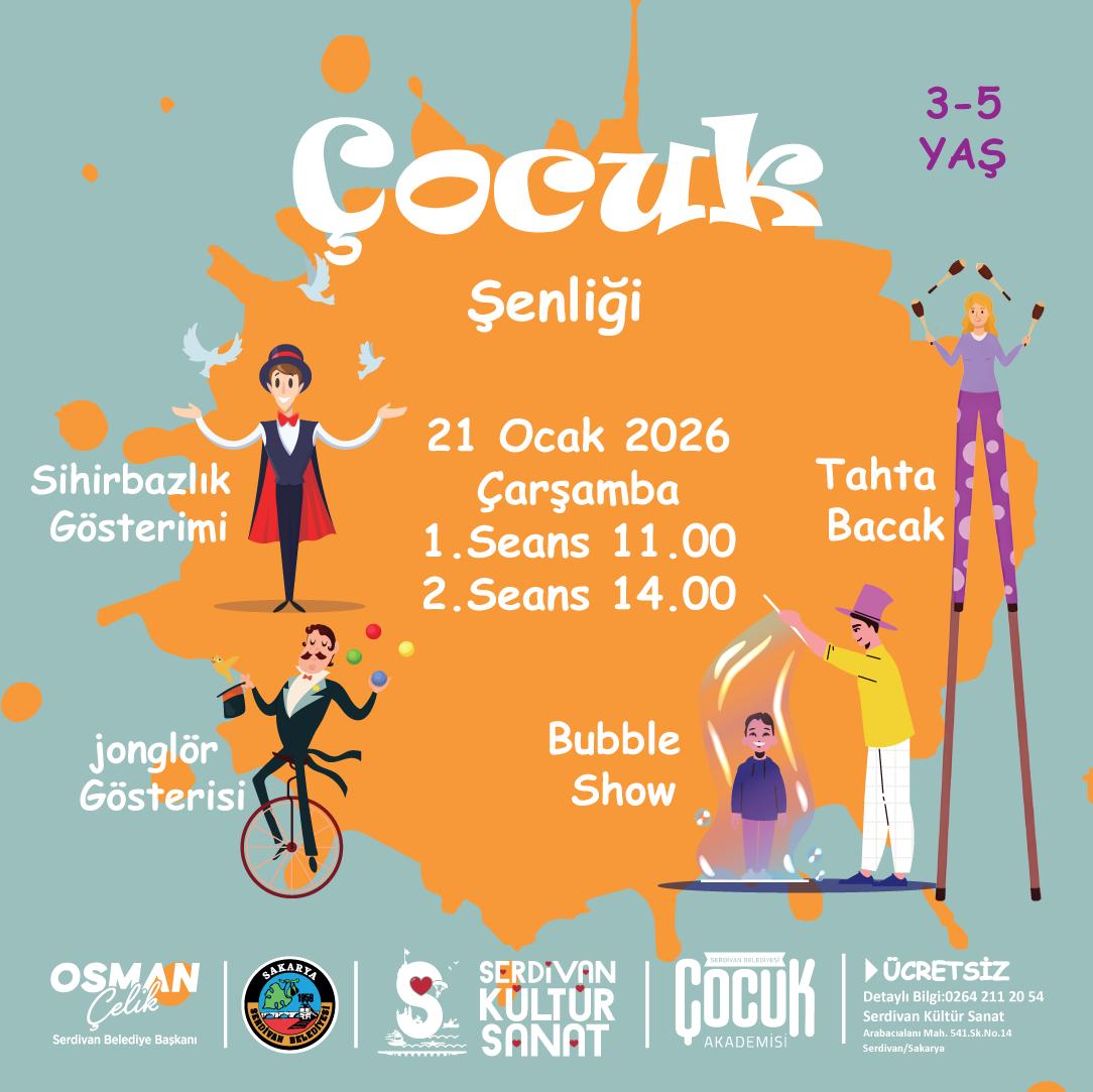 Serdivan'da çocuk şenliği var