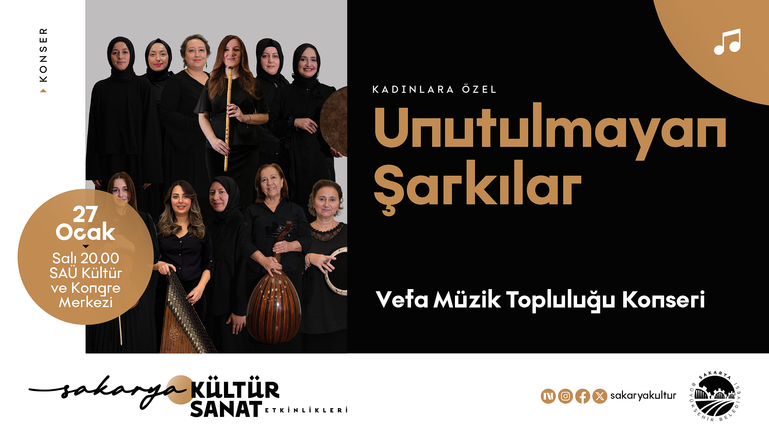 Kadınlara özel “Unutulmayan Şarkılar” konseri
