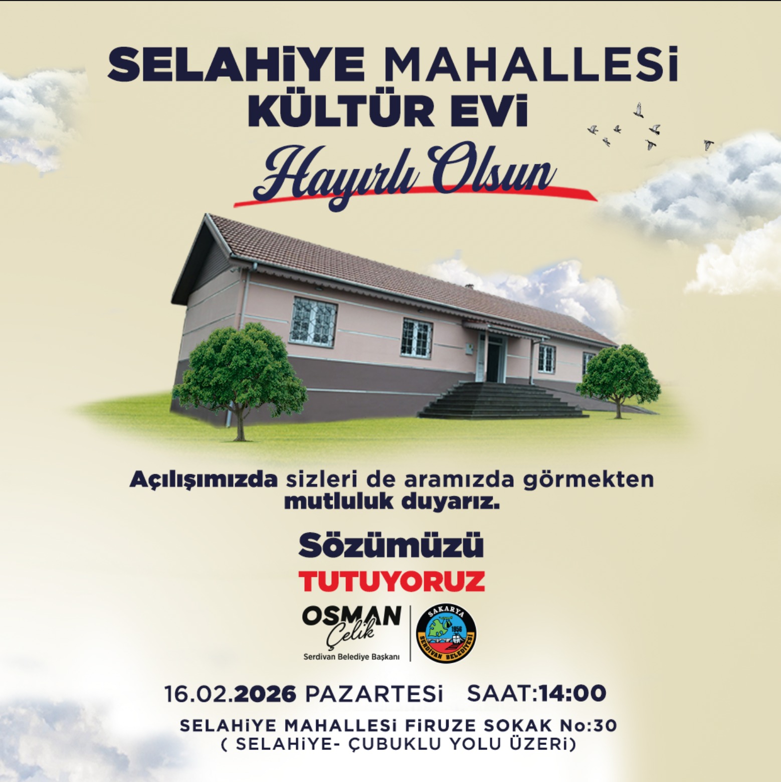 Selahiye Kültür Evi Kapılarını Açıyor