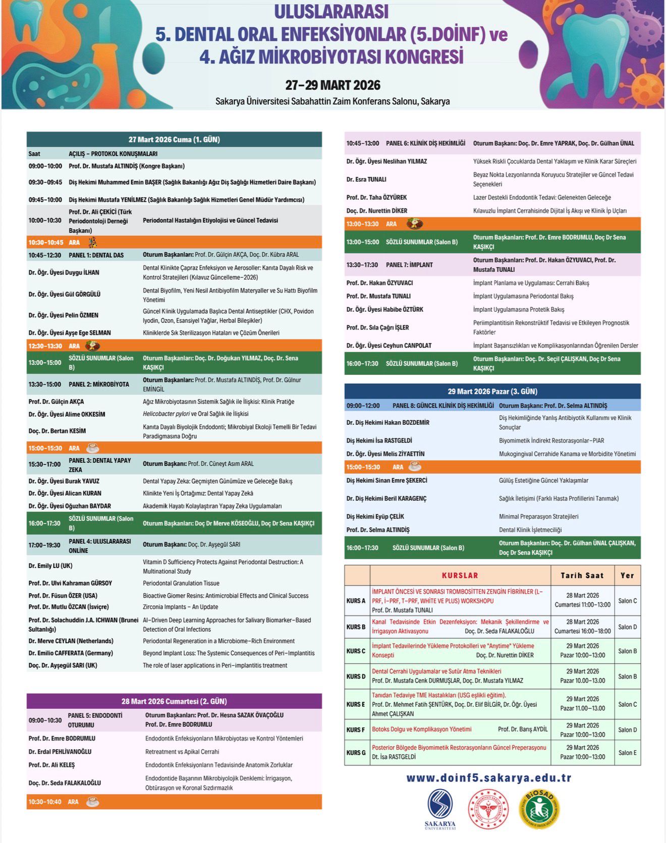 SAÜ'de ağız sağlığı konuşulacak