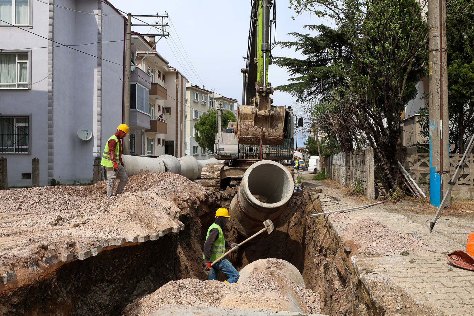 SASKİ’den 5 kilometrelik yağmur suyu hattı