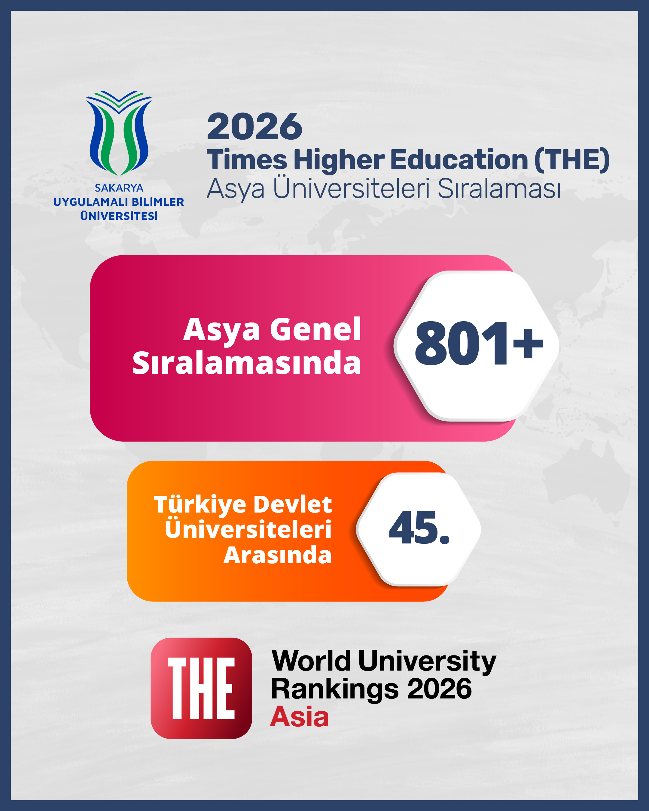 SUBÜ Asya’nın rekabetçileri arasında