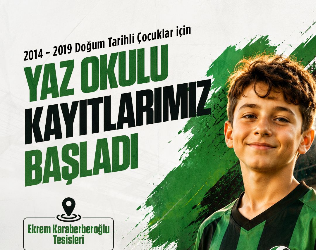 Sakaryaspor Yaz Futbol Okulu kayıtları başladı