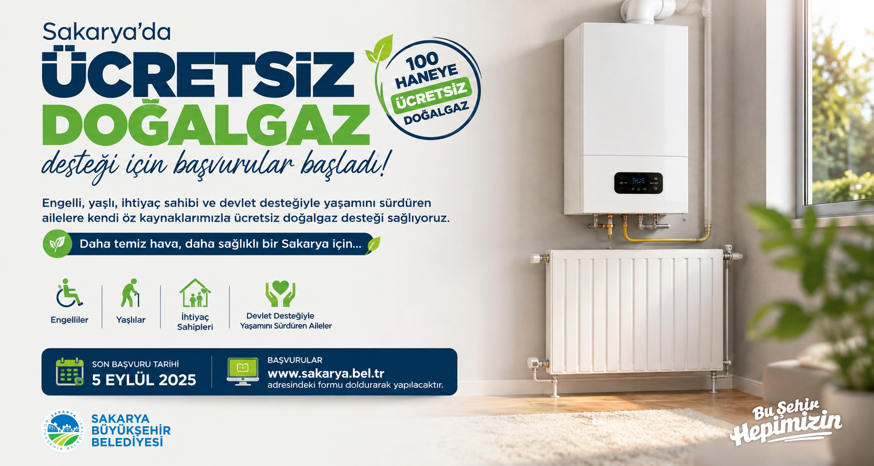 Ücretsiz doğalgaza kavuşacaklar
