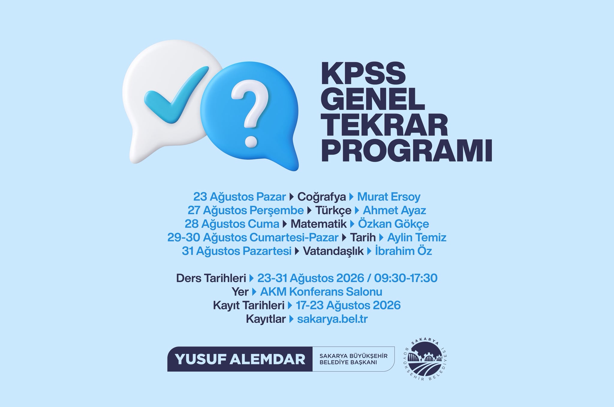 KPSS adaylarına sınav öncesi destek